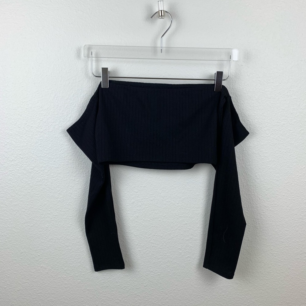 Lovers + Friends Bells Crop Sweater in Black - Picture 9 of 9